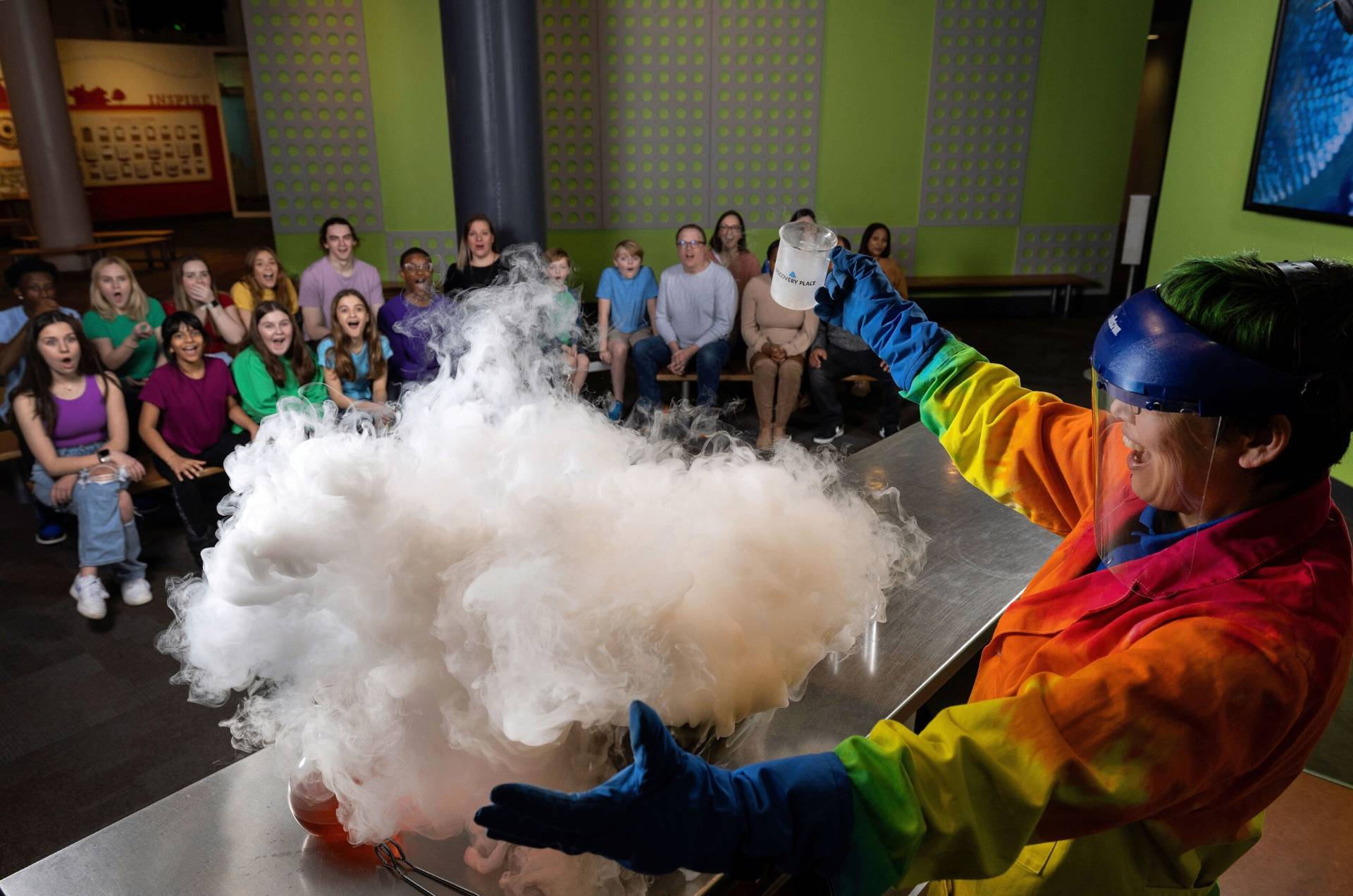 Science demonstration for students