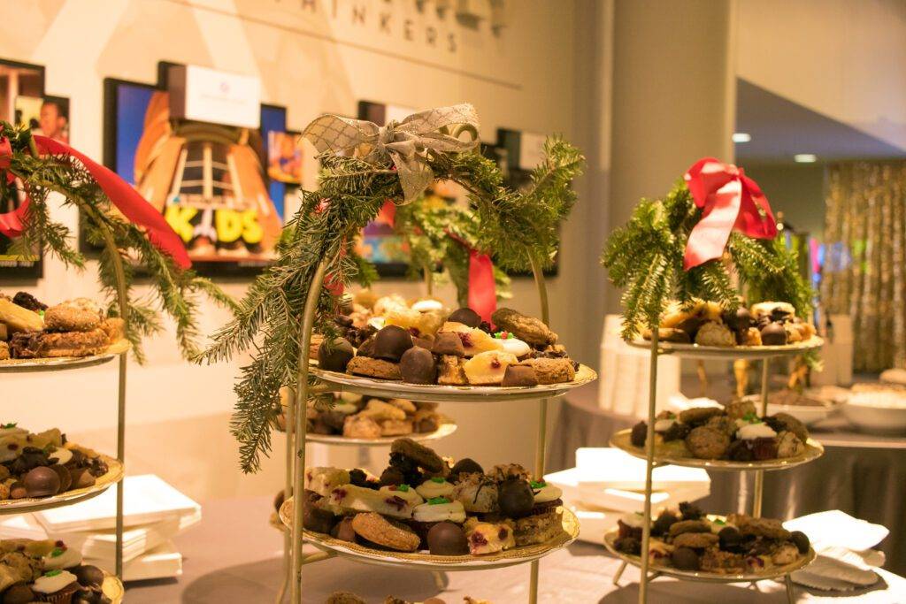 Holiday dessert display