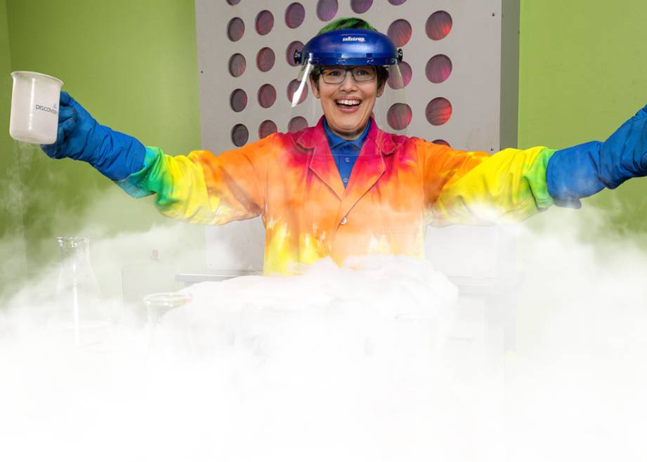 Live science show on stage